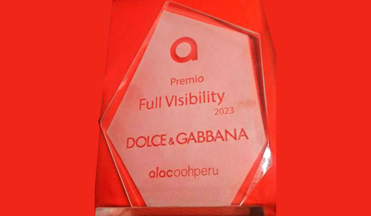 Dolce & Gabbana, Latcom y Diffupar Perú premiados en los Full Visibility